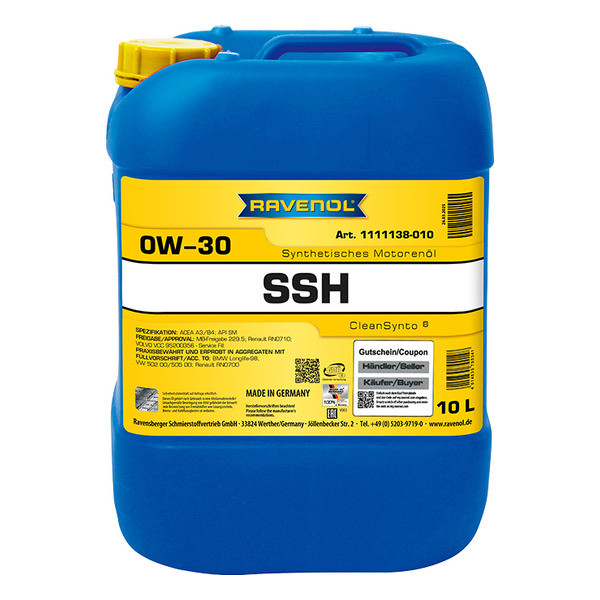 Ravenol SSH 0W-30, 10л