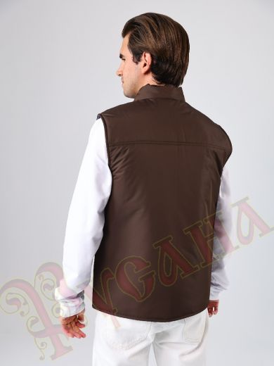 теплый жилет спина