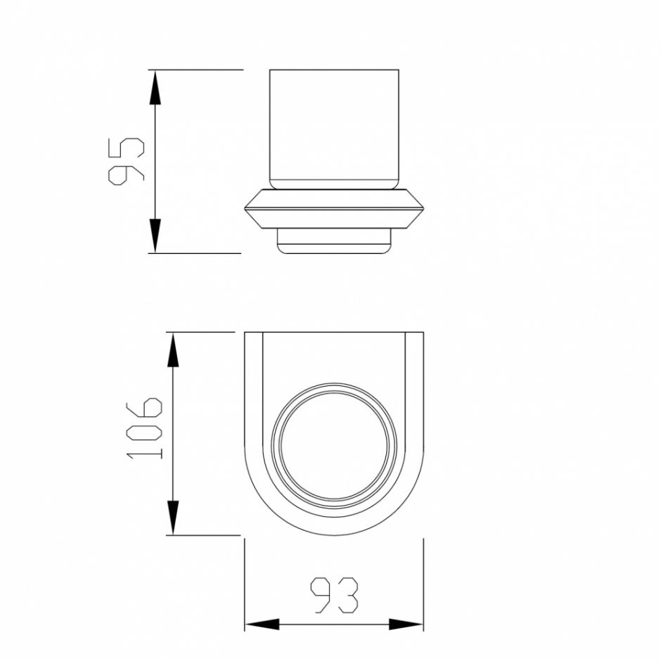 Стакан для зубных щеток ABBER Nord AA1556 хром ФОТО