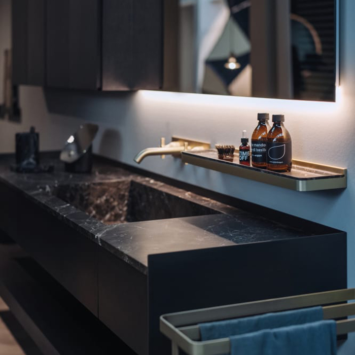 Полка для ванной подвесная Agape Memory AMEM856 70 см ФОТО