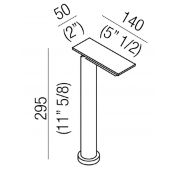 Смеситель для раковины Agape Sen ASEN0957N на горизонтальную поверхность ФОТО