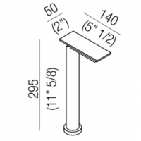 Смеситель для раковины Agape Sen ASEN0957N на горизонтальную поверхность схема 2