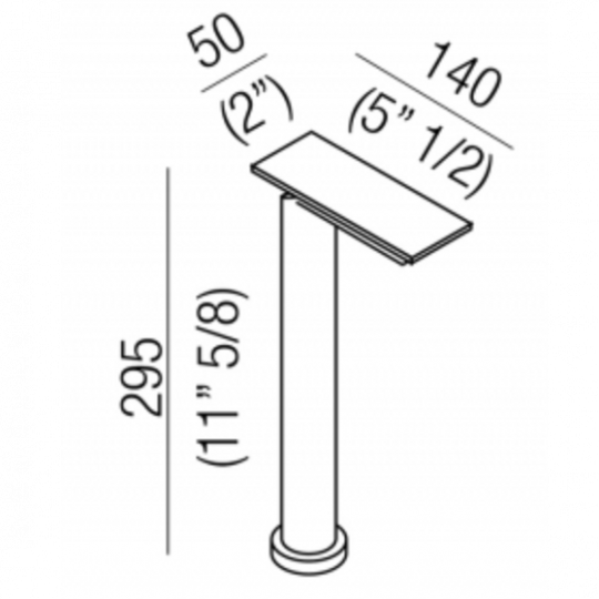 Смеситель для раковины Agape Sen ASEN0957N на горизонтальную поверхность схема 2