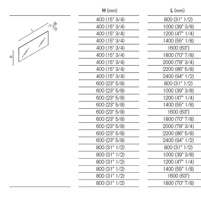 Прямоугольное зеркало Agape Nudo LED ASPE1608 160x80 см с подсветкой ФОТО