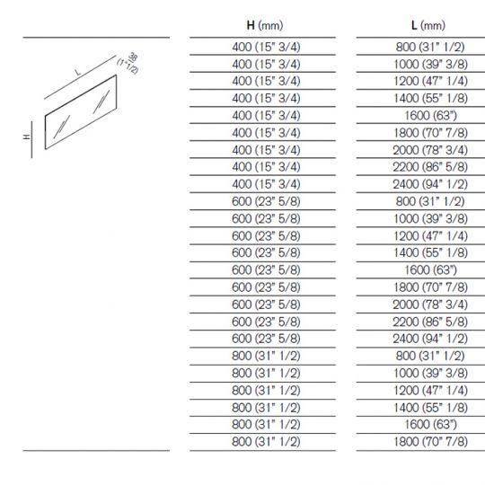 Прямоугольное зеркало Agape Nudo LED ASPE1608 160x80 см с подсветкой схема 2 Прямоугольное зеркало Agape Nudo LED ASPE1608 160x80 см с подсветкой схема 2