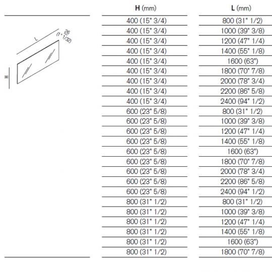 Прямоугольное зеркало Agape Nudo ASPE2260O 220x60 см схема 2