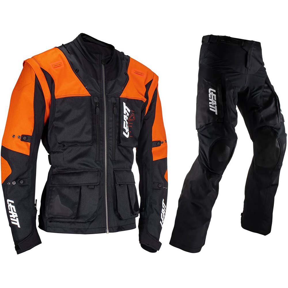 Leatt Moto 5.5 Enduro Orange/Black (2026) мотокрутка и штаны для мотокросса