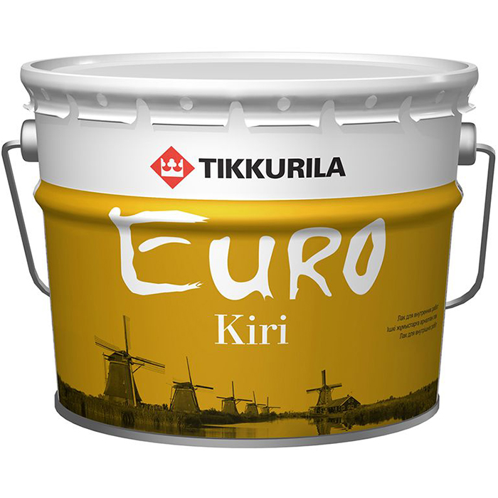 Tikkurila Euro Kiri лак паркетный износостойкий алкидно-уретановый глянцевый 2.7л