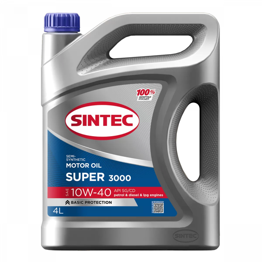 Sintec Super 3000 10W-40 SG/CD, 4л