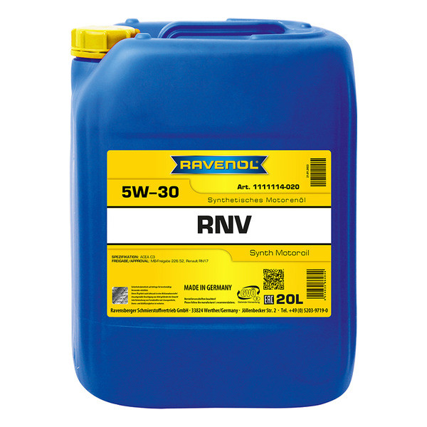 Ravenol RNV 5W-30, 20л