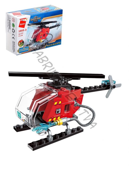 Конструктор «Спасательный вертолёт», 39 деталей