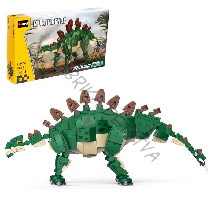 Конструктор Дино «Стегозавр», 415 деталей