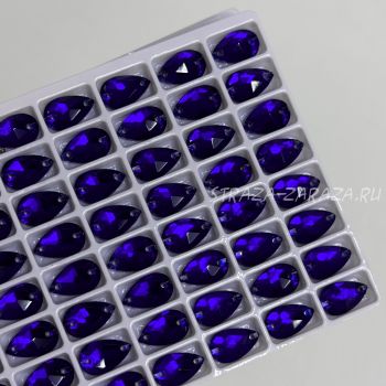 DeLuxe Пришивные Стразы Cobalt Капля 7*12 мм