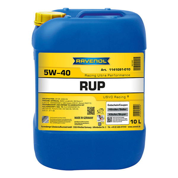 Ravenol RUP Racing Ultra Performance 5W-40, 10л