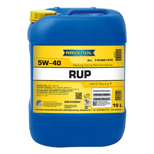 Ravenol RUP Racing Ultra Performance 5W-40, 10л
