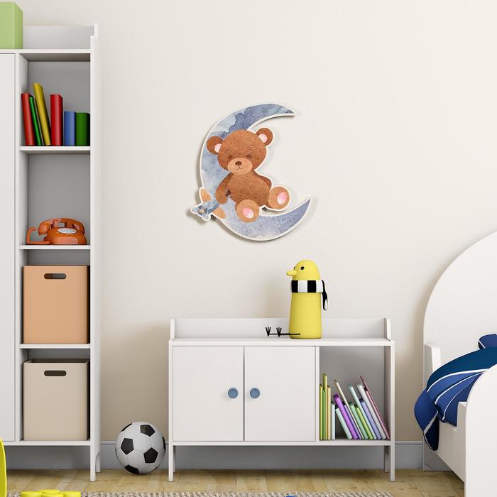 Декор настенный «Сонный мишка», панно, 27?25 см