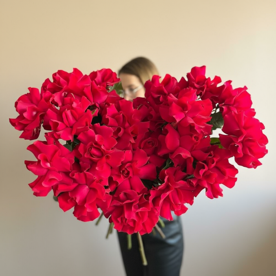 Малиновая французская роза 25 шт