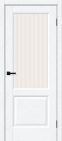 Межкомнатная Дверь ПЭТ Bravo Неоклассик-33 White Silkwood / Magic Moru 600х2000мм (полотно 1шт) / Браво.