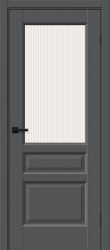 Межкомнатная Дверь ПЭТ Bravo Неоклассик-35 Stormy Silk / Magic Moru 800х2000мм (полотно 1шт, коробка, наличник 5шт) / Браво.