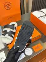 Босоножки меховые HERMES Premium Босоножки меховые HERMES Premium