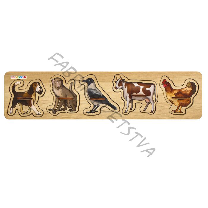 Рамки - вкладыши «Мои первые слова — 3», 5 деталей