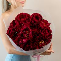 15 пионы красные