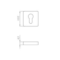 Накладка под цилиндр Punto ET.K.EST.Q52 схема