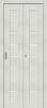 Дверь-Книжка Складная с Экошпоном Bravo Браво-22 Bianco Melinga Межкомнатная 350x2000, 400x2000мм / Браво