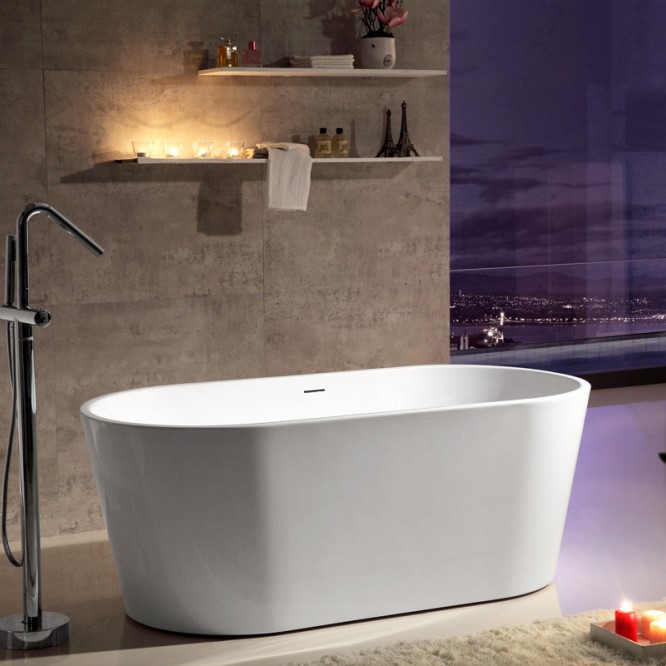 Отдельностоящая ванна акриловая ABBER AB9203-1.4 140х70 цена от 86 700 ₽ Фото Отдельностоящая ванна акриловая ABBER AB9203-1.4 140х70