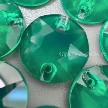 Глянцевые Прозрачные Пластиковые Стразы Emerald Сириус 14 мм