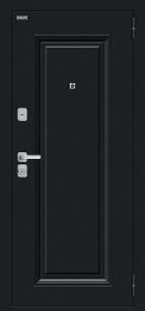 Входная Дверь Bravo Мило МФ/BChrome  Букле черное/Cappuccino Melinga 860x2050мм Левое Открывание / Браво.