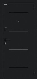 Входная Дверь Bravo Техно/SBlack Букле черное/White Silk 860x2050, 960x2050мм / Браво