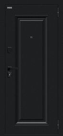 Входная Дверь Bravo Сьют МФ/SBlack Букле черное/White Silk  860x2050мм Правое Открывание / Браво.