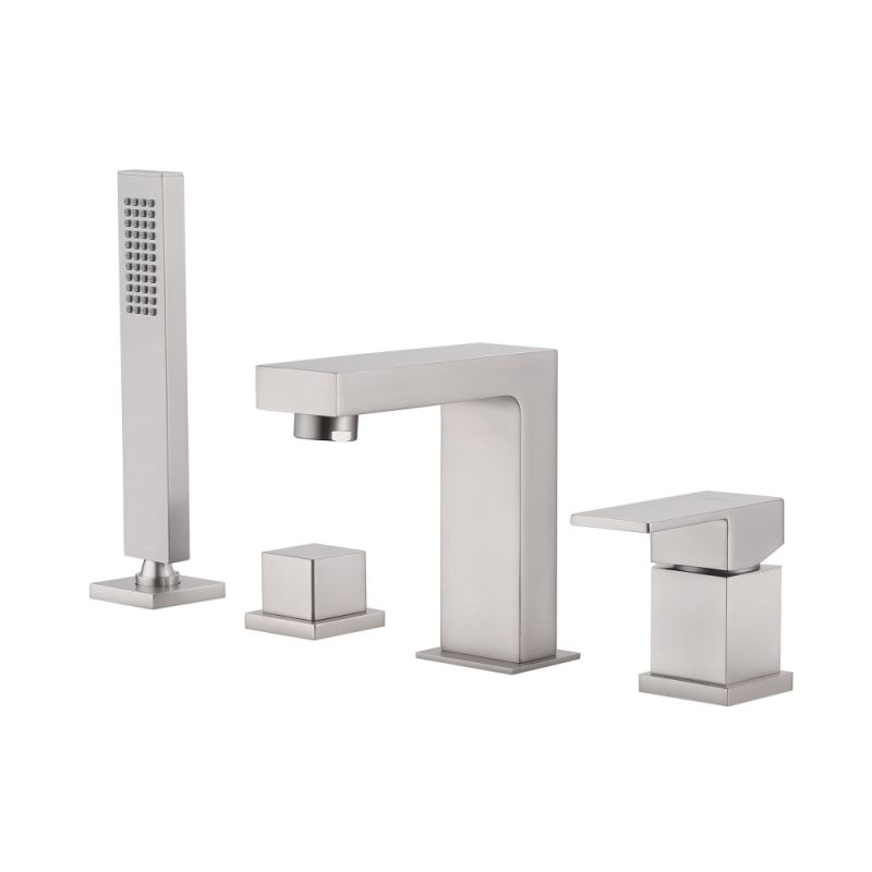 Смеситель ABBER Daheim AF8213SP на борт ванны, сатин