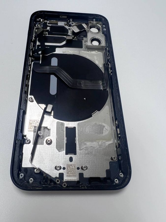 Apple iPhone корпус 12 mini сборе со шлейфами, стеклом камеры оригинал с разбора (снятый) царапины на рамке черный
