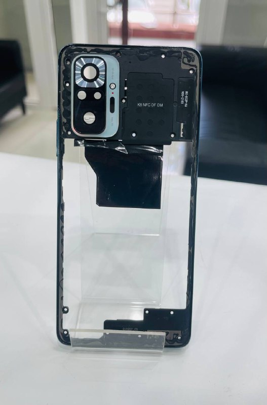 XIAOMI REDMI NOTE 10 PRO рамка (средняя часть) зеленая оригинал (снятая) потёртости