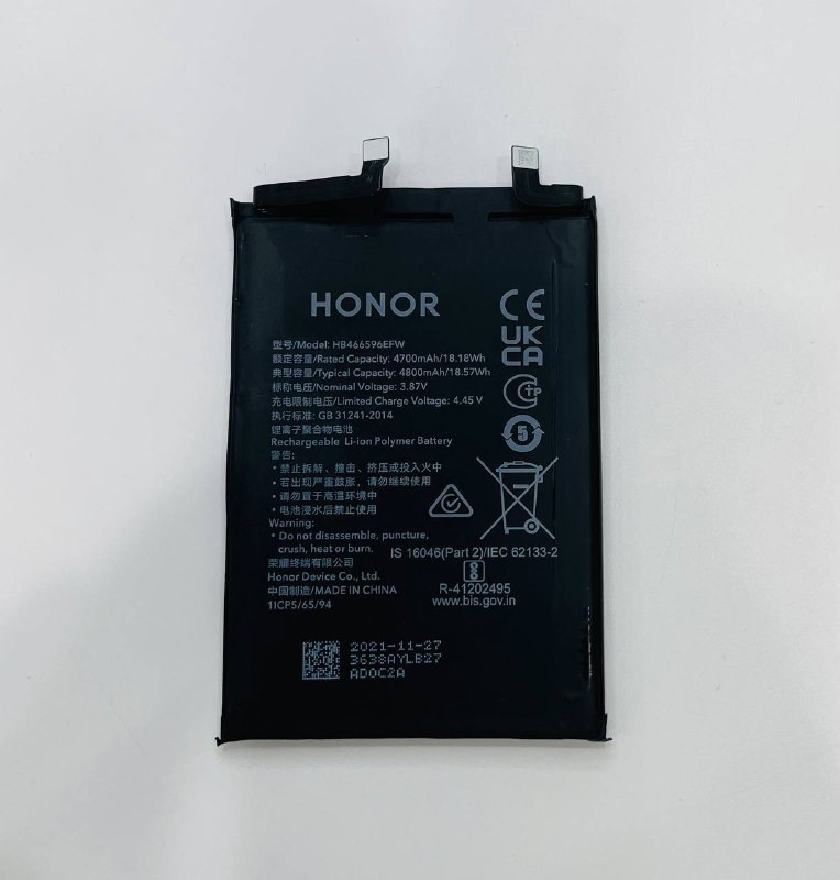 HONOR X9  (HB466596EFW) АКБ аккумулятор оригинал с разбора