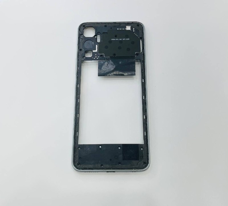 INFINIX HOT 20 рамка (средняя часть)  серая оригинал (снятая) потёртости