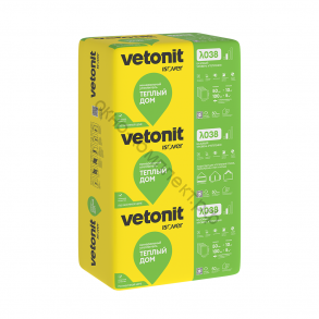 Теплоизоляция "VETONIT" Теплый Дом Плита 50*610*1170 (14матов 10м2/0.5м3) Артикул КТ713