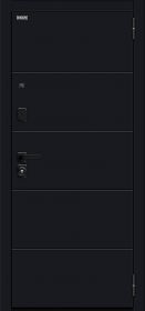 Входная Дверь Bravo Флэт/SBlack Black Shell/White Silk 860x2050, 960x2050мм / Браво