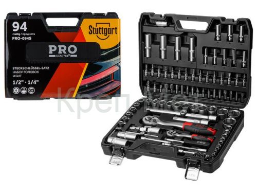 Набор головок и бит 94пр. 1/4",1/2" PRO STARTUL STUTTGART (PRO-094S)