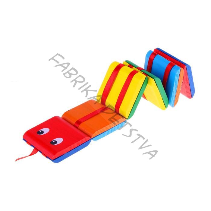 Головоломка «Змейка» с переворачивающимися цветными квадратами