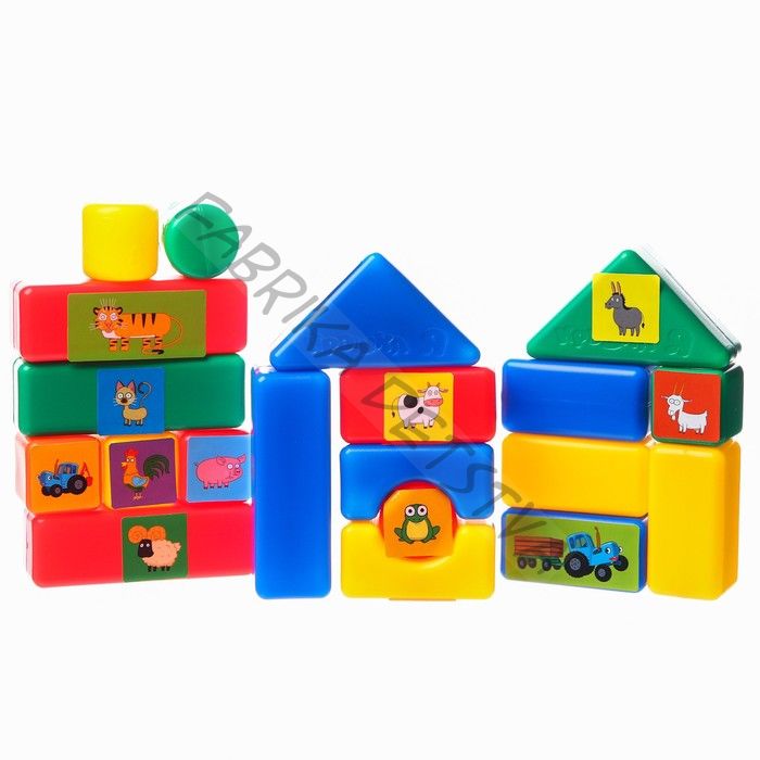 Обучающие кубики Синий Трактор, 20 элементов
