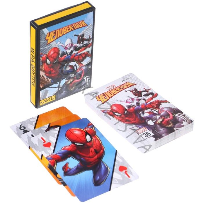 Карты игральные «Комикс» Человек-паук, Марвел