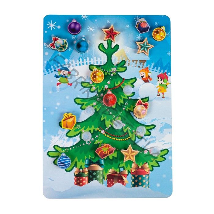 Головоломка на липучках «Ёлочка»