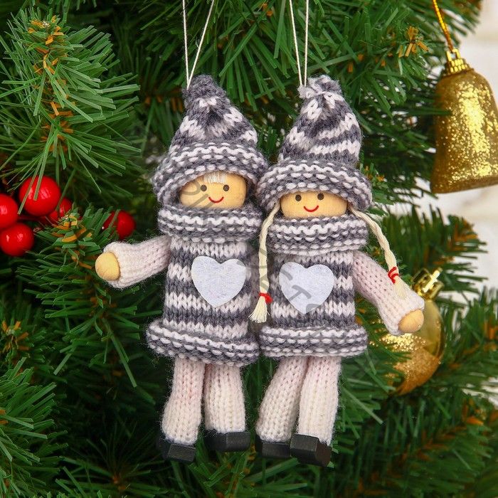 Елочная игрушка «Уютные куколки», МИКС