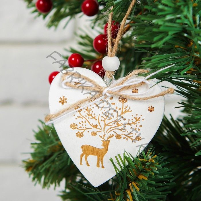 Елочная игрушка «Волшебный олень», одностороняя