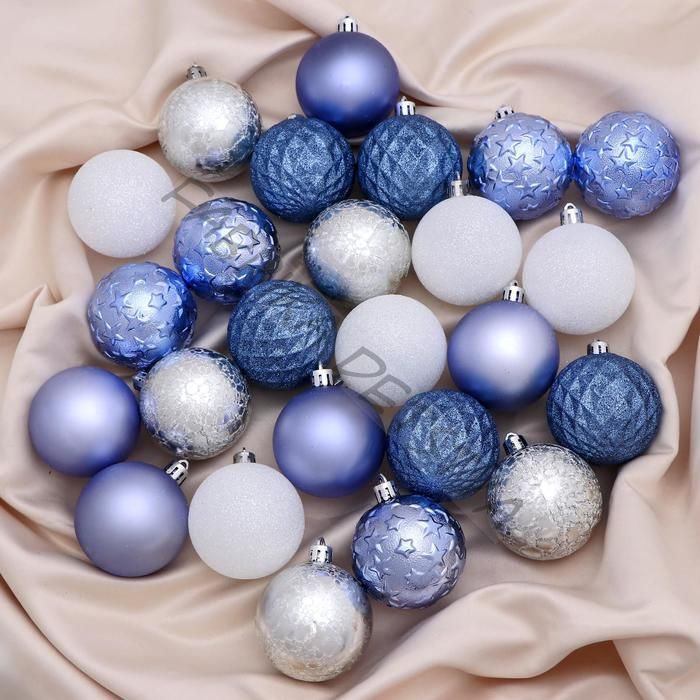 Ёлочные игрушки «Метелица» звёздочки, d=6 см, 25 шт., МИКС