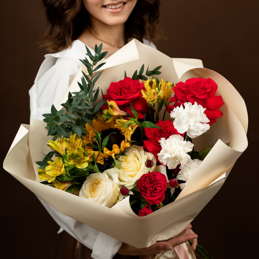 Сборный букет интерьерный