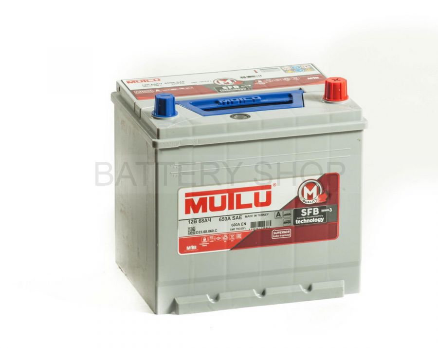 MUTLU Silver 68 Ah 600 A обр. поляр. D23L